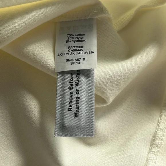 J Crew Women’s Top Cream Size Medium - Picture 7 of 8